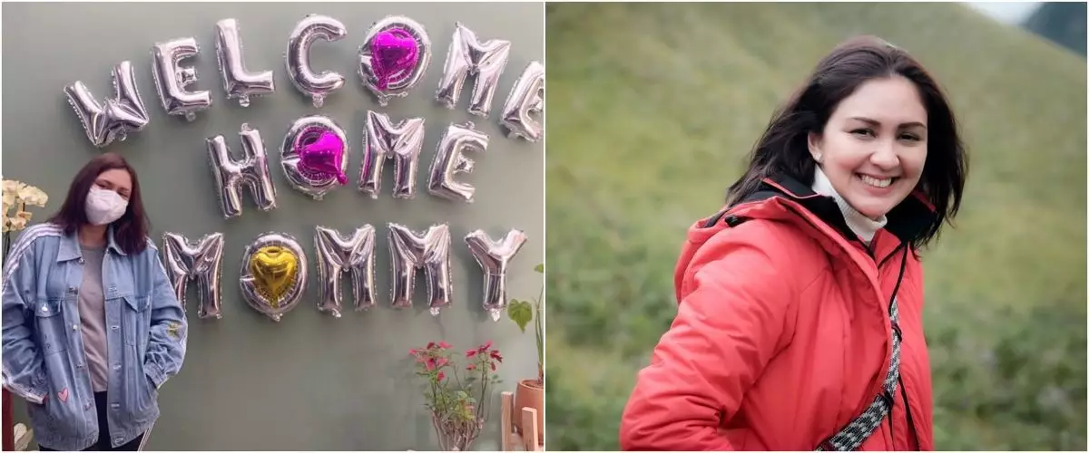 Sembuh dari Covid-19, Donna Agnesia dapat sambutan manis dari anak