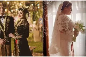 Gaya 9 seleb kenakan busana karya Anne Avantie saat menikah, memesona