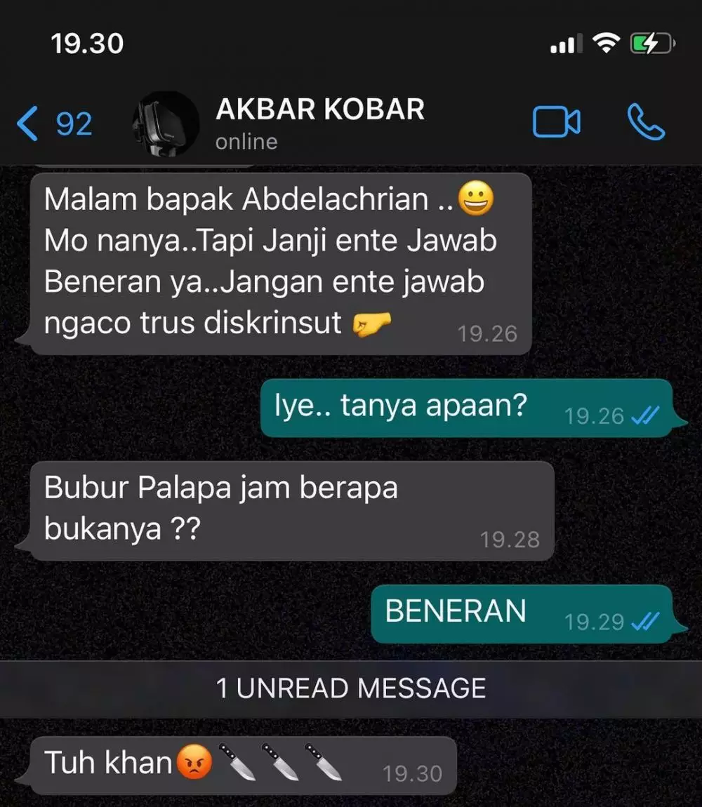Chat WA Lucu Abdel dan Akbar Komika Instagram Chat WA Lucu Abdel dan Akbar Komika Instagram