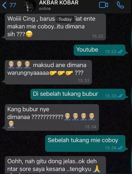 Chat WA Lucu Abdel dan Akbar Komika Instagram Chat WA Lucu Abdel dan Akbar Komika Instagram