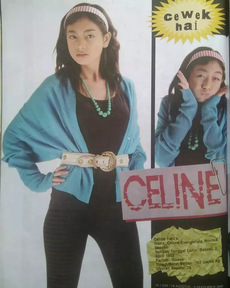 Celine Evangelista saat jadi model majalah © 2021 brilio.net