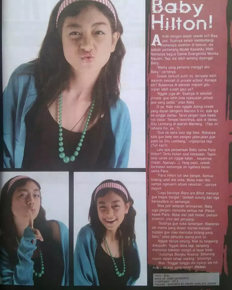 Celine Evangelista saat jadi model majalah © 2021 brilio.net