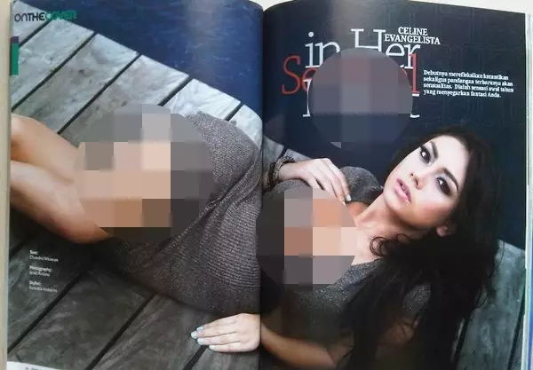 Celine Evangelista saat jadi model majalah © 2021 brilio.net