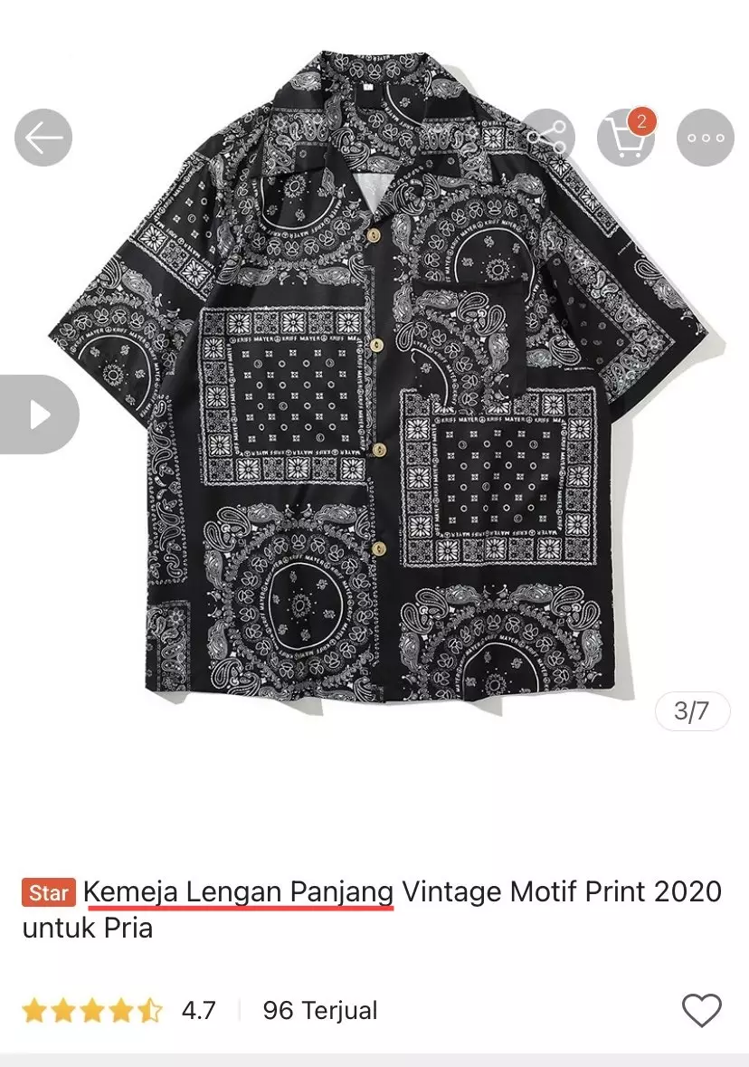 Potret baju di online shop © berbagai sumber