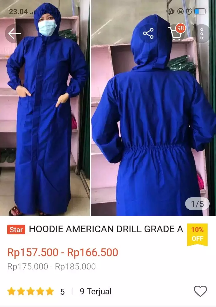 Potret baju di online shop © berbagai sumber