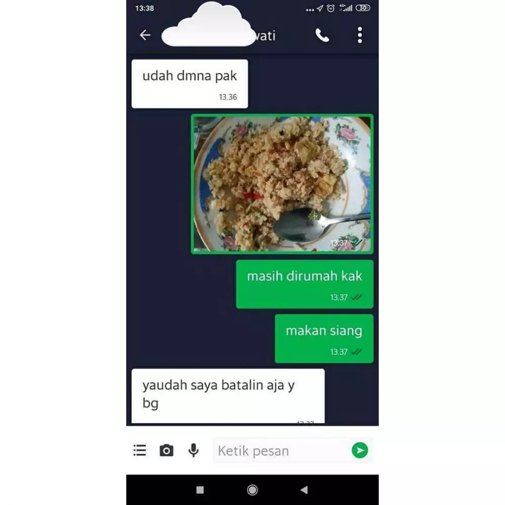 chat alasan minta cancel ojol © berbagai sumber chat alasan minta cancel ojol © berbagai sumber