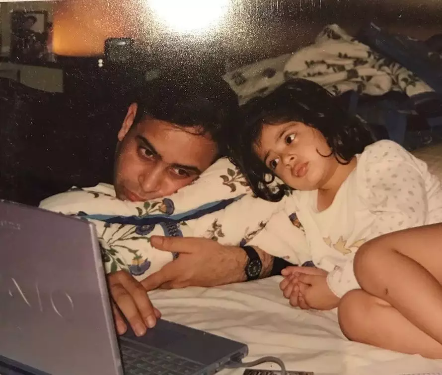 masa kecil Navya cucu Amitabh Bachchan © Instagram