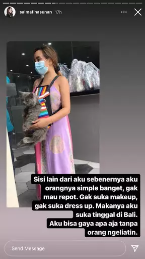 Salmafina beli baju di pasar Instagram