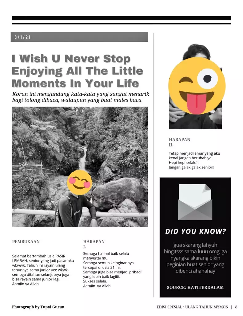 Ucapan ultah antimainstream © berbagai sumber Ucapan ultah antimainstream © berbagai sumber