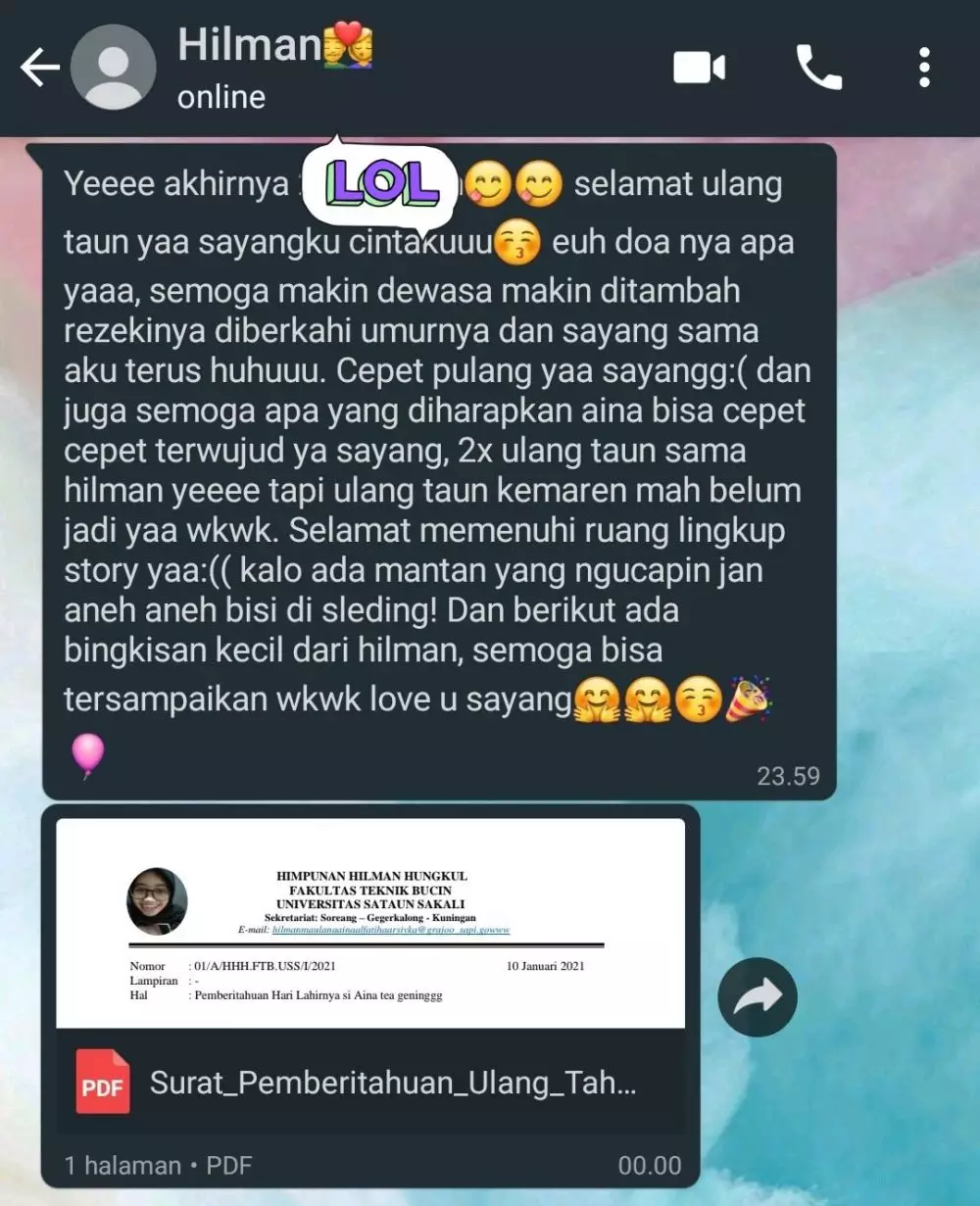 Ucapan ultah antimainstream © berbagai sumber Ucapan ultah antimainstream © berbagai sumber