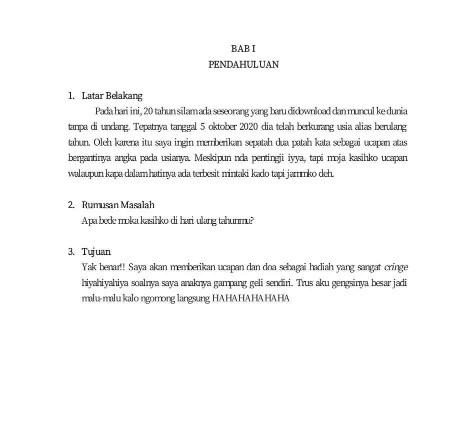 Ucapan ultah antimainstream © berbagai sumber Ucapan ultah antimainstream © berbagai sumber