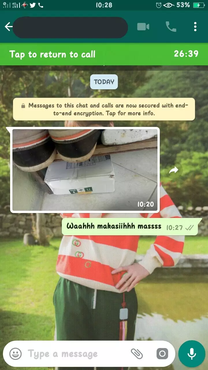 Chat foto penerima paket © berbagai sumber Chat foto penerima paket © berbagai sumber