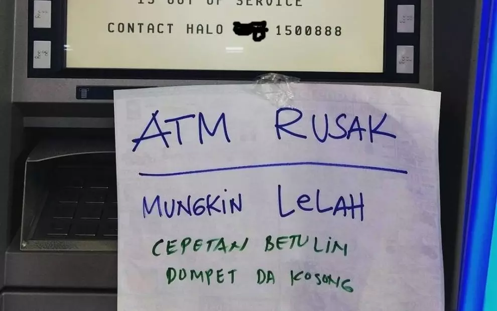 Pengumuman barang rusak © berbagai sumber Pengumuman barang rusak © berbagai sumber