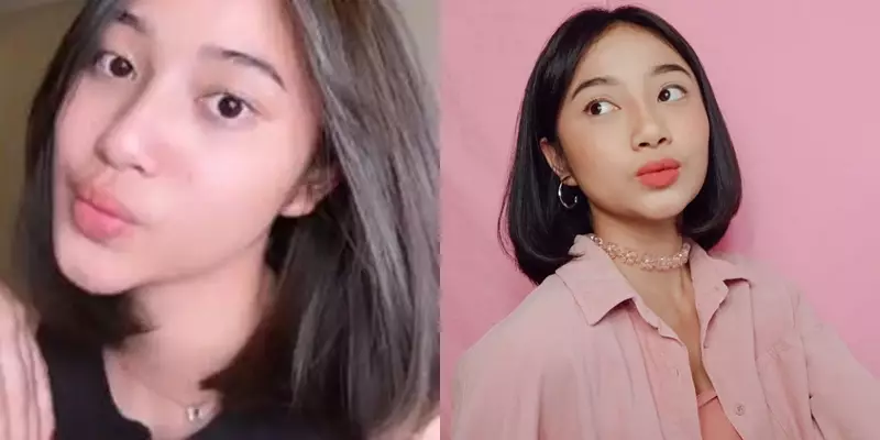 TikTok tanpa & pakai makeup © Instagram TikTok tanpa & pakai makeup © Instagram