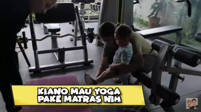 ruang gym Baim Wong dan Paula © YouTube