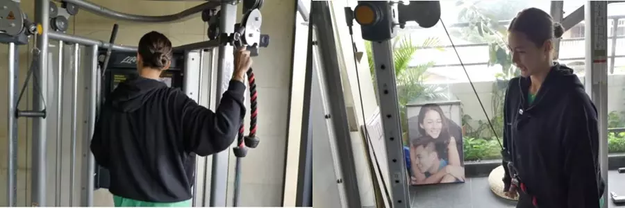 ruang gym Baim Wong dan Paula © YouTube