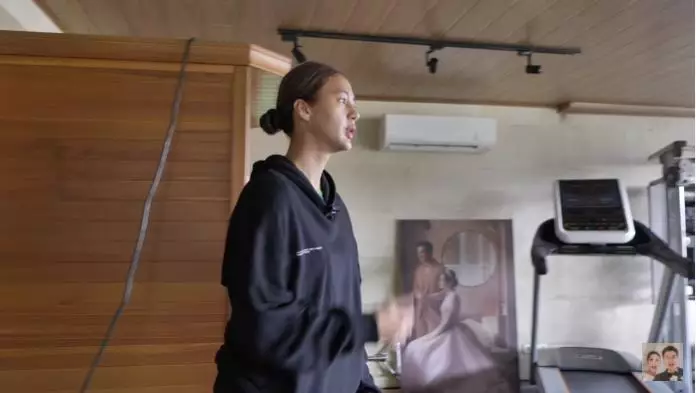 ruang gym Baim Wong dan Paula © YouTube