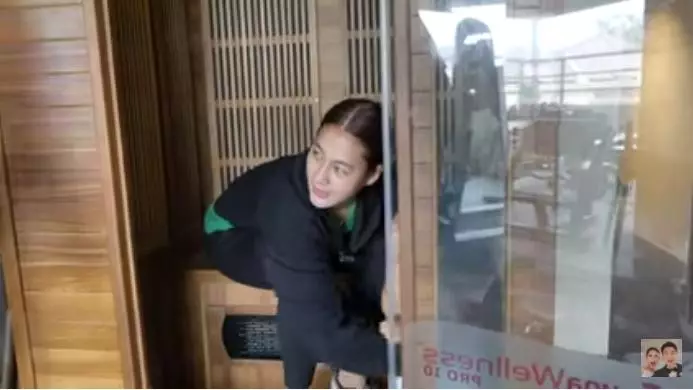 ruang gym Baim Wong dan Paula © YouTube