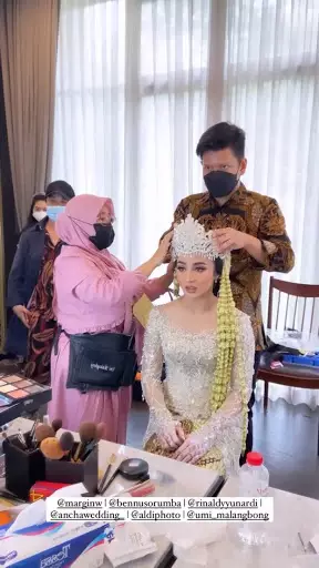  Momen akad nikah Ali Syakieb dan Margin © 2021 brilio.net