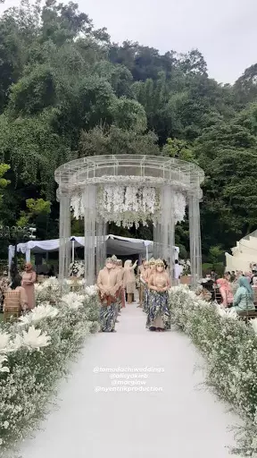  Momen akad nikah Ali Syakieb dan Margin © 2021 brilio.net