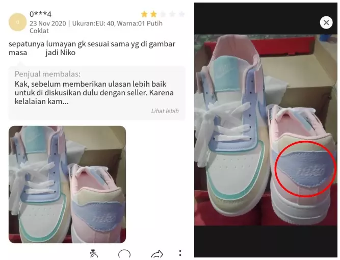 Review apes barang olshop © Twitter Review apes barang olshop © Twitter