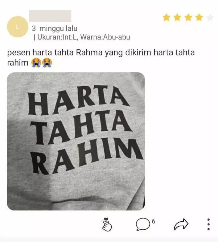 Review apes barang olshop © Instagram Review apes barang olshop © Instagram