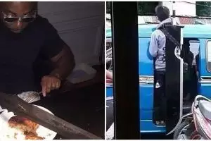 8 Potret unik orang bawa pedang, bak ninja