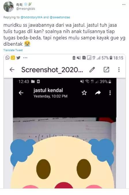 lika liku nugas sekolah online © Twitter lika liku nugas sekolah online © Twitter