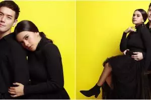 7 Maternity shoot Audi Marissa & Anthony Xie bertema couple in black