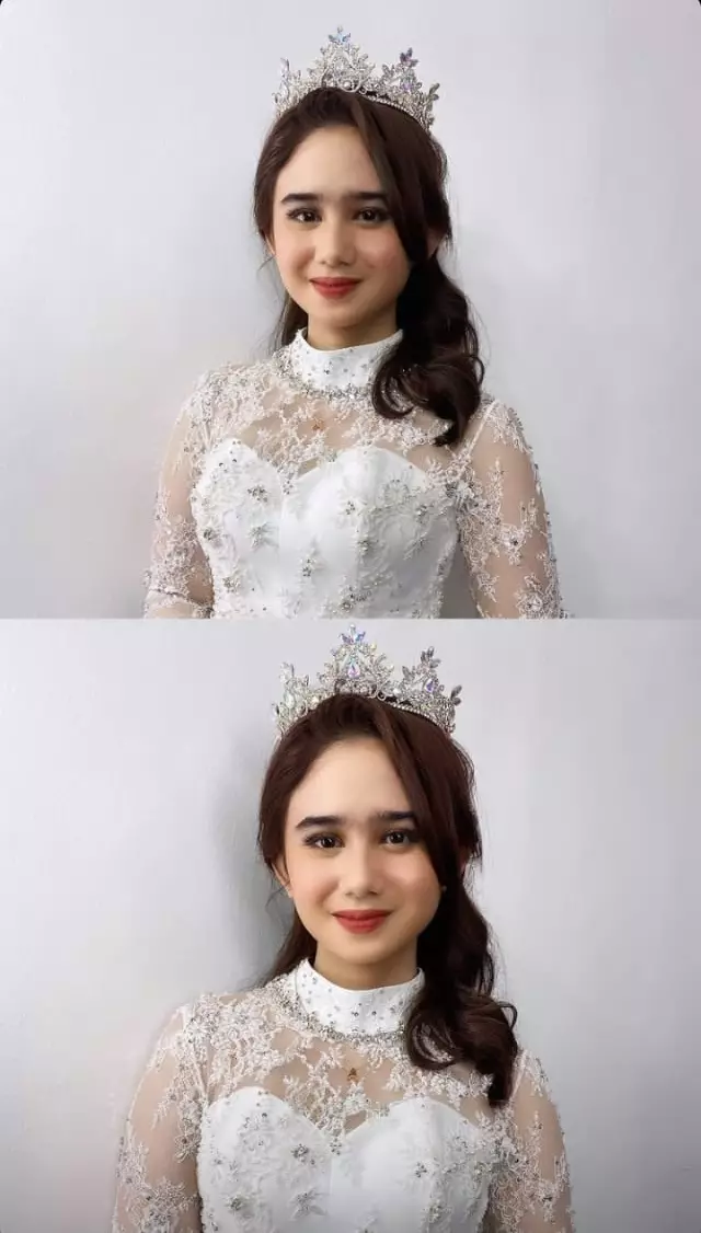 Tissa Biani dan Dul pakai baju pengantin © Instagram
