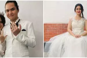 10 Pesona Tissa Biani kenakan baju pengantin, auranya terpancar