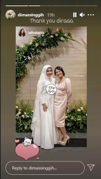 Siti Adira di nikahan Ikke Nurjanah ©Instagram Siti Adira di nikahan Ikke Nurjanah ©Instagram