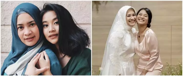 6 Pesona Siti Adira di pernikahan Ikke Nurjanah, curi perhatian