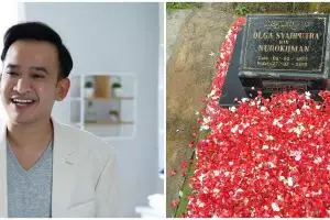 Ruben Onsu ziarah ke makam Olga Syahputra, potretnya jadi sorotan