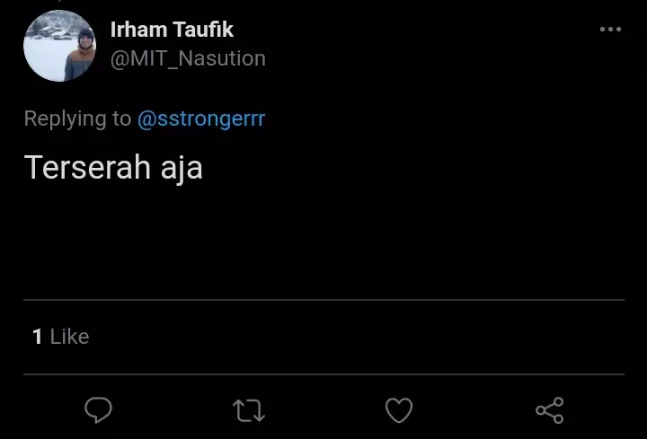 Ucapan pasrah versi netizen © berbagai sumber