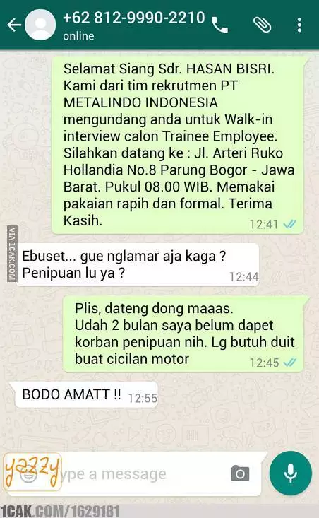 chat lucu gagal nipu Berbagai sumber chat lucu gagal nipu Berbagai sumber