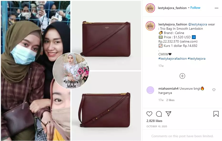 koleksi tas Lesti Kejora Instagram