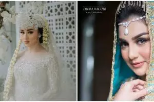 Gaya 8 seleb blasteran kenakan baju adat saat nikah, memesona pol