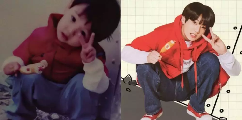 member BTS tirukan foto masa kecil © 2021 brilio.net