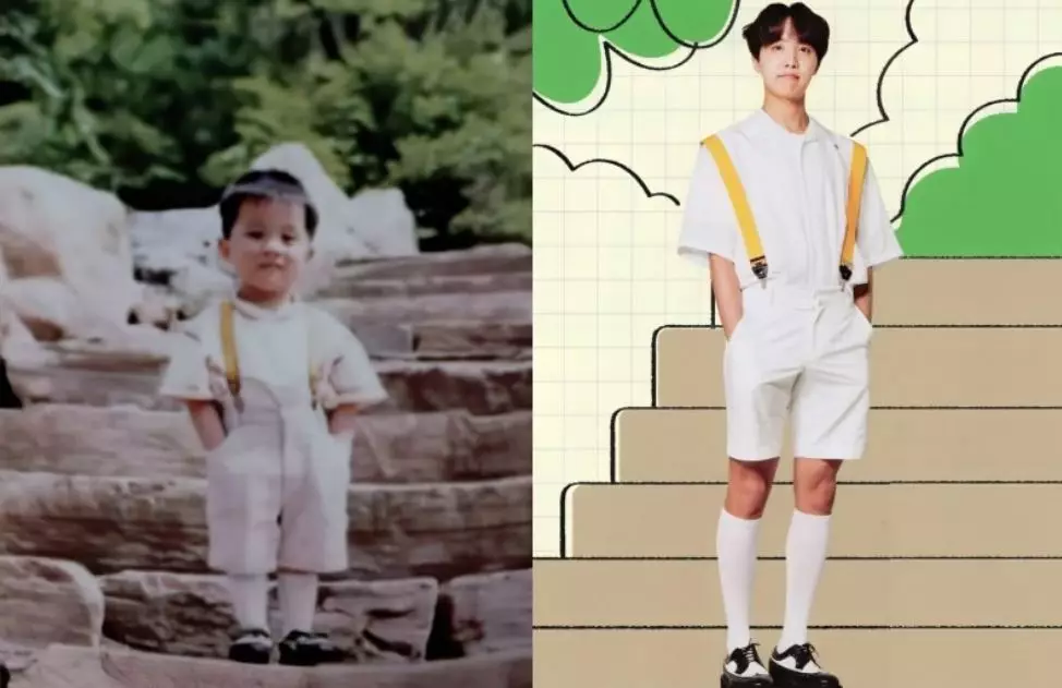 member BTS tirukan foto masa kecil © 2021 brilio.net