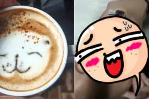 Viral video pria bikin latte art langsung di mulut peminumnya