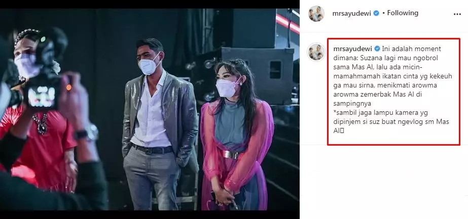 Kehaluan Ayu Dewi bucin Aldebaran © Instagram Kehaluan Ayu Dewi bucin Aldebaran © Instagram