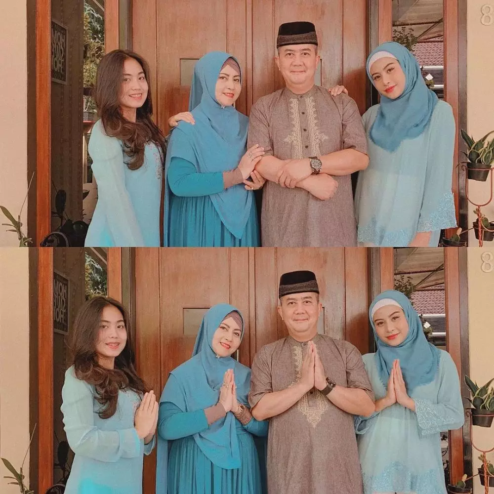 Momen manis Awkarin dengan orang tua Instagram