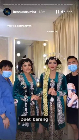 Ashanty dan Aurel baju pengantin Jawa © Instagram