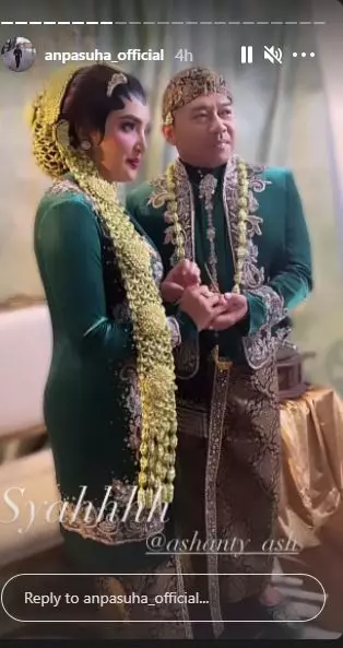 Ashanty dan Aurel baju pengantin Jawa © Instagram