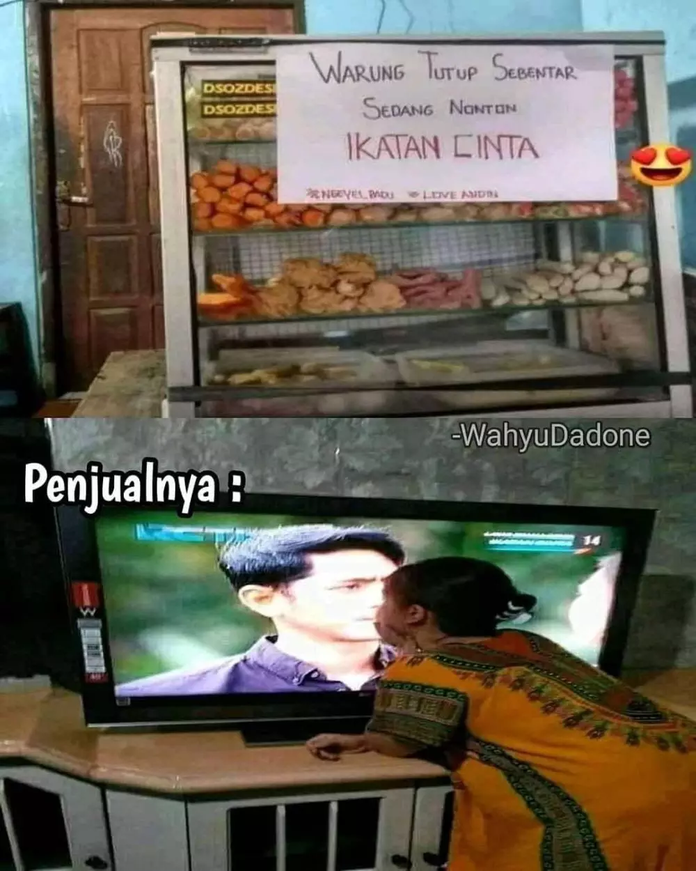 Warung tutup demi Ikatan Cinta © berbagai sumber