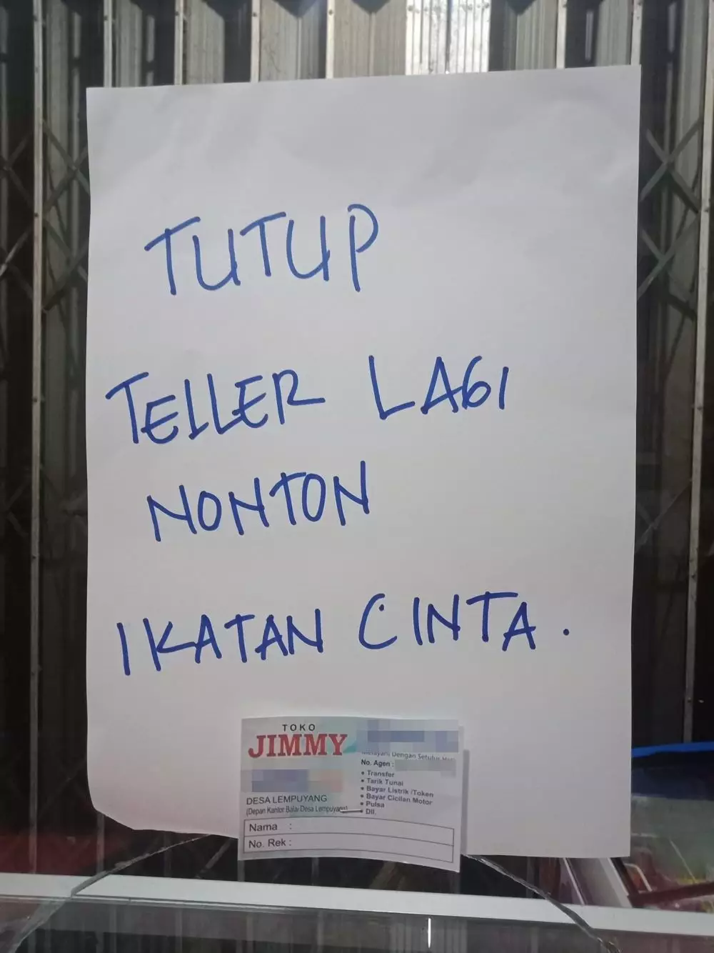Warung tutup demi Ikatan Cinta © berbagai sumber