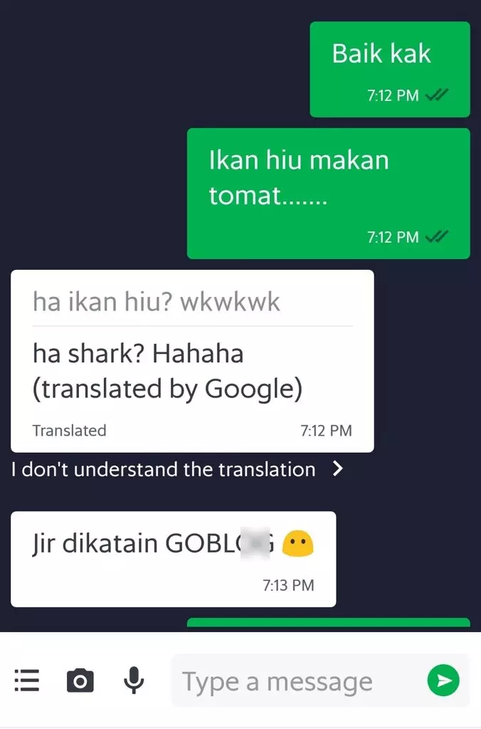 Chat ojek online pakai pantun © berbagai sumber