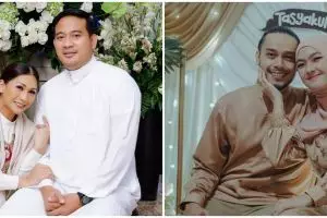 Momen syukuran 4 bulanan 7 seleb, Tata Janeeta usung dresscode putih