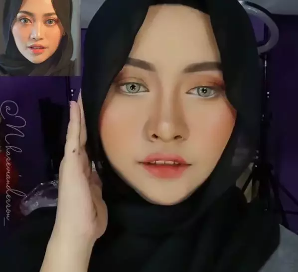 tirukan wajah artis dengan makeup Instagram tirukan wajah artis dengan makeup Instagram